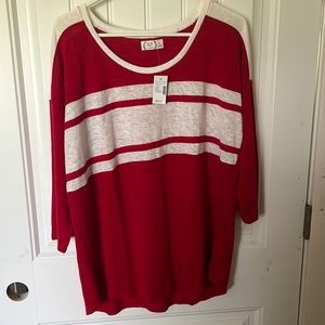 NEW MAURICES BRAND WOMENS 3/4 LENGTH SHIRT SIZE XL